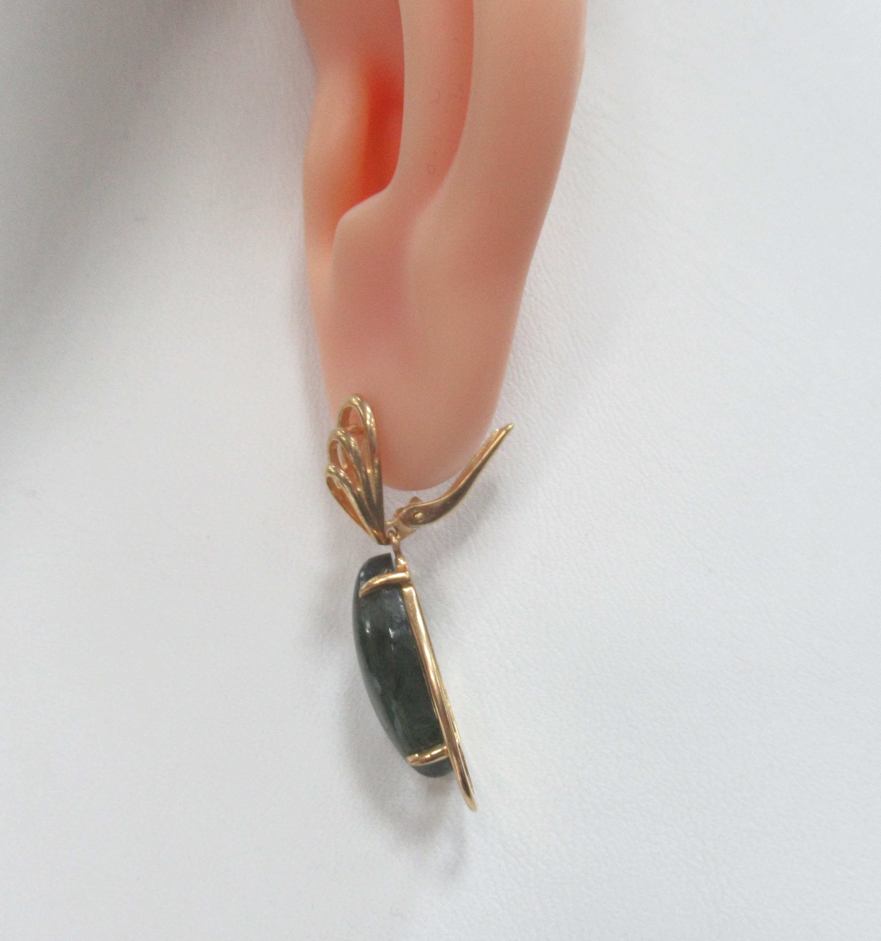 Серебряные серьги с лабрадоритами